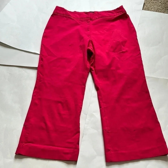 Express brand stretch hot pink Capri pants size 11/12 - Picture 1 of 7